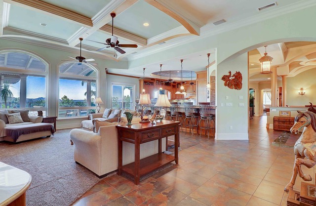 1 STORY ARTISTIC MASTERPIECE W/AMAZING VIEWS! GORGEOUS POOL W/SAFETY FENCE OPT.
