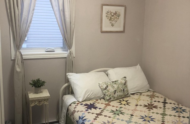 3 Bedroom, air conditioned private home, bbq, fire pit,large backyard &driveway