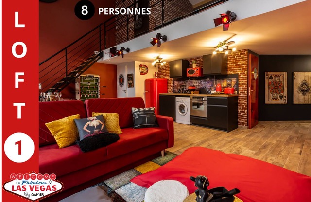 3 Logements 300 m2 Loft Billard/Babyfoot/BAR À Jeux