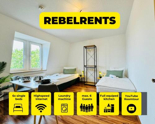 #3 RebelRents - 6P Apartment, Modern, stylisch und zentral!