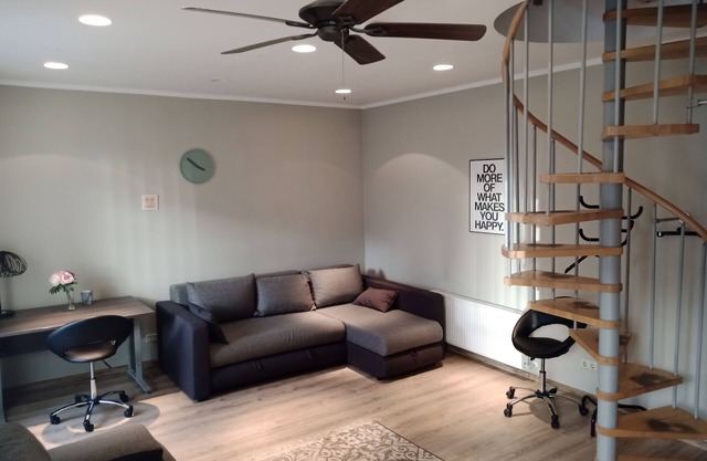 3-room 2 level family-/pet-friendly apartment in Riga with WiFi and parking
