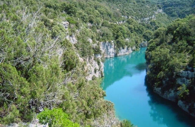 3-room house with garden and pool facing Lake Montpezat