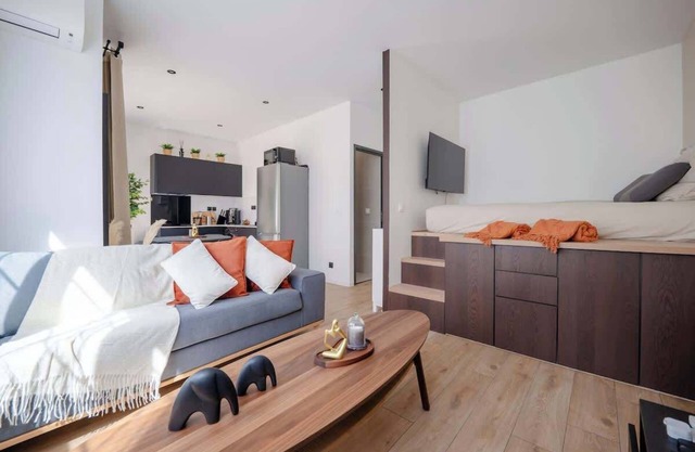30 - Renovated Studio walking distance to Paris