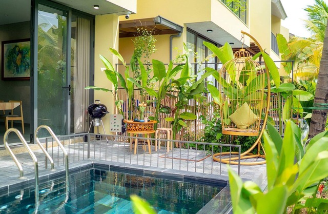 3br villa w/private pool, full kitchen, 5' to Anbang beach, 7' HoiAn town