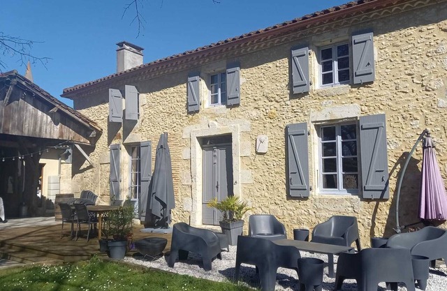 4 clévacances stone property with pool secure, and comfortable