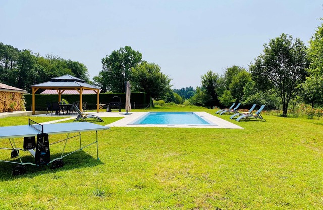 4* Holiday Home with Aircon and Private Heated 10x4 Salt Pool - 40 Mins Bergerac