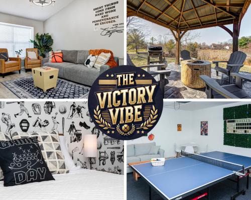 5 min to Grand Park, Ranch Style Home with King Bed, FirePit, Ping Pong, & Fun Games