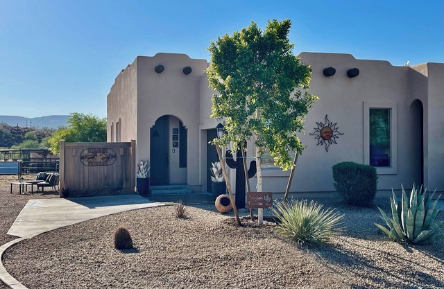 A Boutique Desert Stay with a Pool and a Donkey twist.