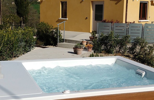 A modern independent apartment with a large private terrace.
