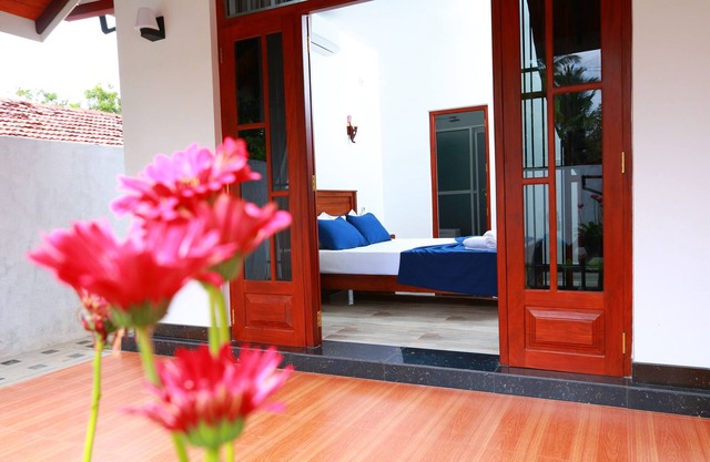 a private house with a garden