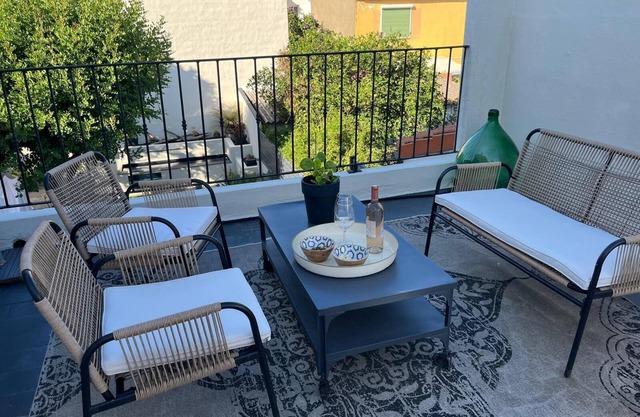 A terrace close to the city center