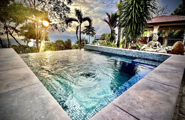 A tranquil Balinese-inspired jungle oasis