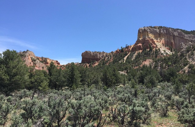 Abiquiu area, nestled within arms of Cerro Pedernal, Ghost Ranch & Abiquiu Lake
