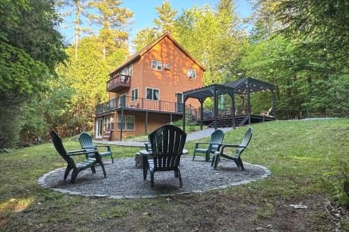 Adirondack Oasis Private Lake, Sauna, and Fire Pit