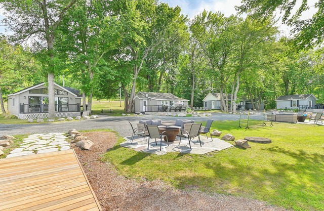 All Four Lakefront Cottages w Large Dock & Fire Pits included in this booking.nn