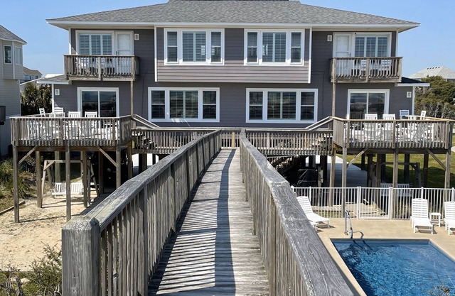 AMAZING VIEWS! Beachfront Duplex-East at the Point-private POOL!