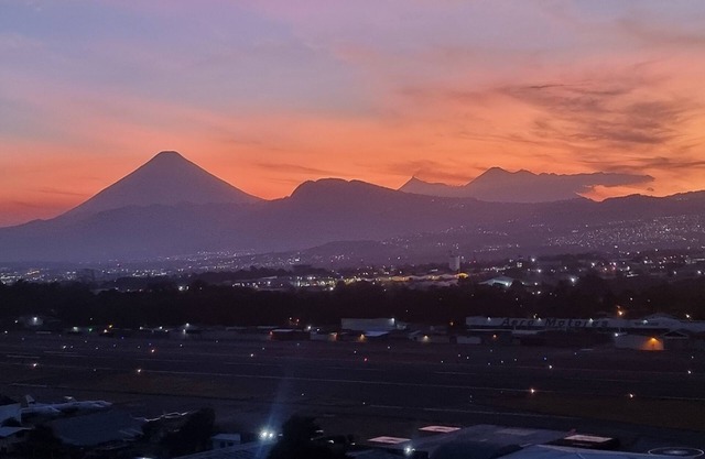 Amazing Volcano Views in front of airport