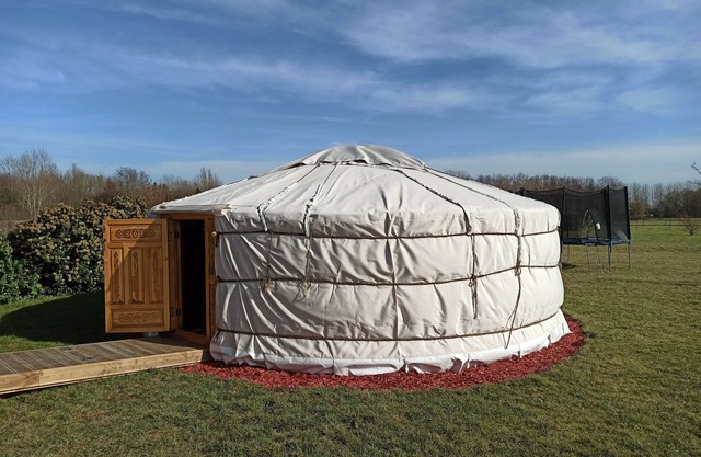An unusual night in a yurt