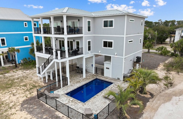 Angler's Nook: Stunning Beachfront Home, Private Pool, Pet-Friendly, Sleeps 12