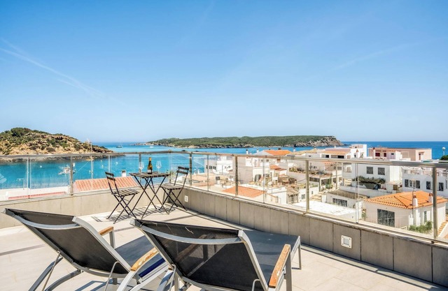 "Apartamento en Es Grau con vistas" with Sea View, A/C, Wi-Fi, Terrace & Balcony