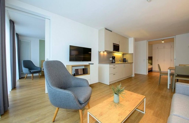 Apartment mit Terrasse, Strandkorb & Saunanutzung - Toll für Familien mit Hund!