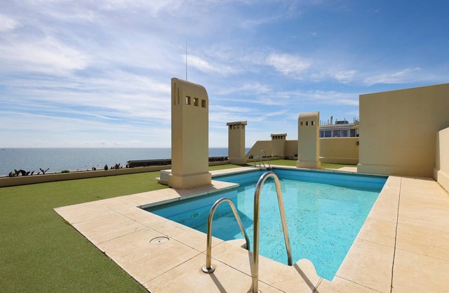 "Apartment- Car included" At the Beach with Sea View, Pool, Wi-Fi, A/C & Balcony