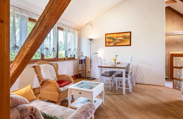 Apartment 'Ferienwohnung Wegwarte' with Mountain View, Shared Terrace and Wi-Fi
