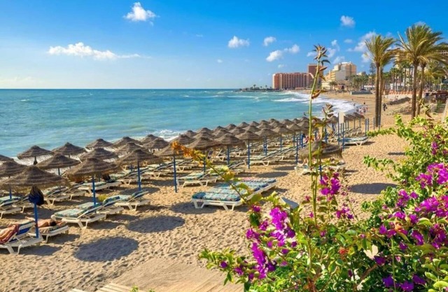 Apartment with large terrace next to the beach