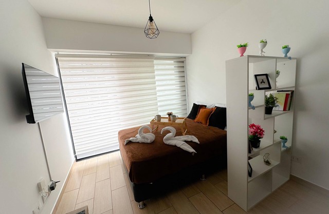 Apartment with pool access and city view