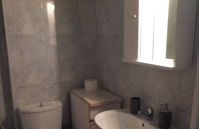 Apartment with view to the sea in the center of the village.