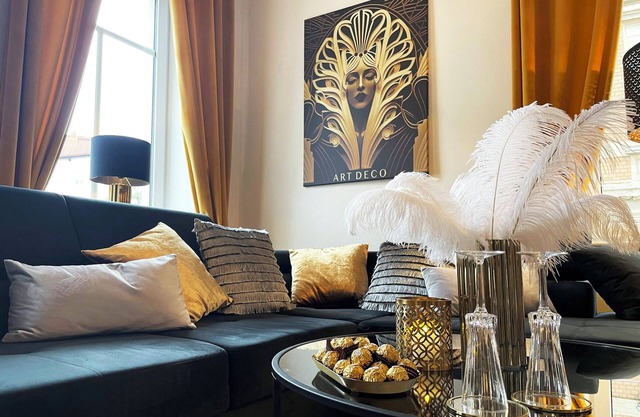 ART Deco Design-luxus-apartment, Beste Lage, Garten
