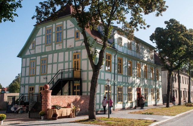 At the Havelberg Cathedral in an old half-timbered house