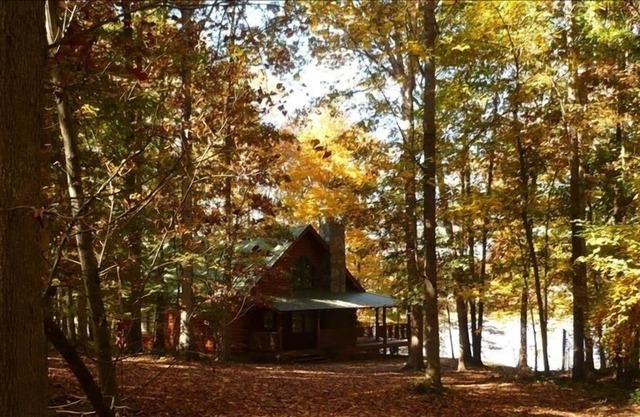 Athens Log Cabin Getaway -Private Lake, Campfire, Serenity