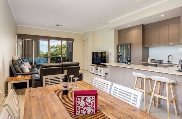 Awesome, modern, open-plan 3rd floor (with lift) unit with stunning water views.