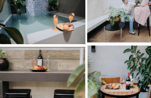 Balai ni AA with small pool, outdoor bar and dining