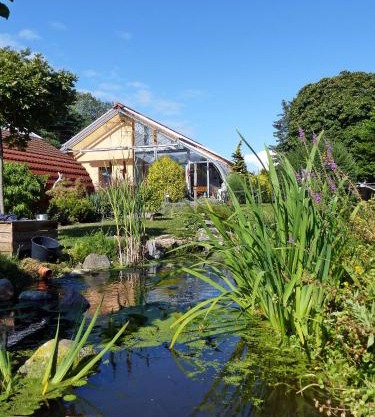 "Balmgarten" im Naturpark Usedom, Bio Solarhaus mit großem Garten