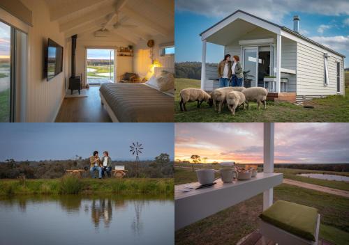 Banjos Cabin Gippsland - Luxury Eco Stay - King Bed, Pond Valley Views, Fireplace