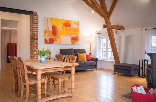 Barn loft with garden