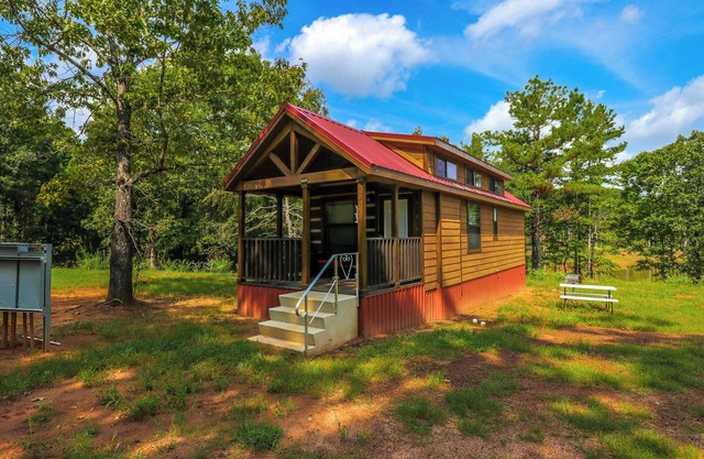 Barnwell Mountain Cabins #1: Cabin/tiny home w/loft in Gilmer across from BMRA