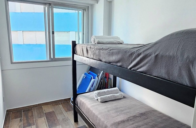 Beachfront apartment with garage