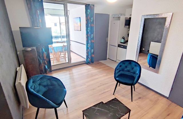 Beachfront apartment at Port Leucate beach