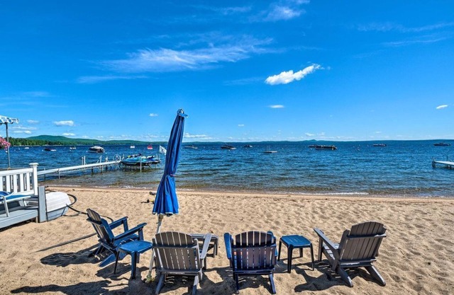 Beachfront Sebago Cottage w/Deck + Grill!