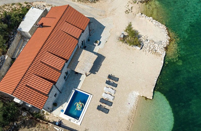 Beachfront Villa Olive Mill with pool