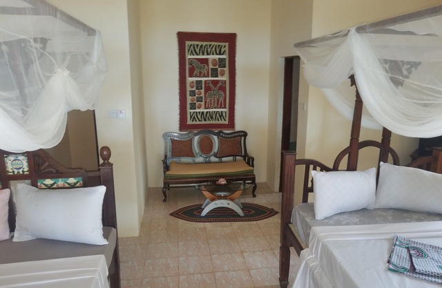 Beachfront Villa Perfectly Located On The White Sand Bwejuu Beach