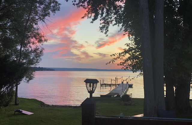 Beautiful Chautauqua lake house in Burtis Bay with private dock, deck and yard