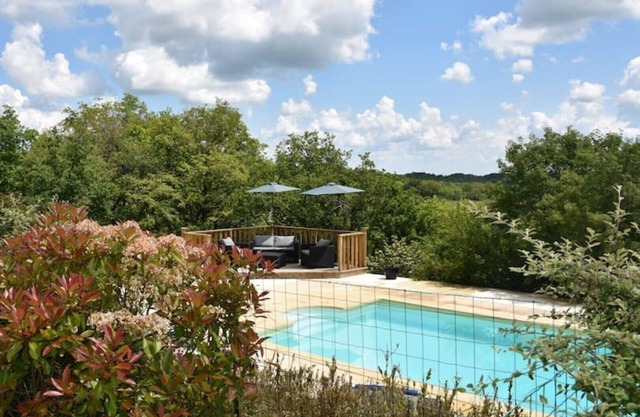 Beautiful house with pool set in private grounds.