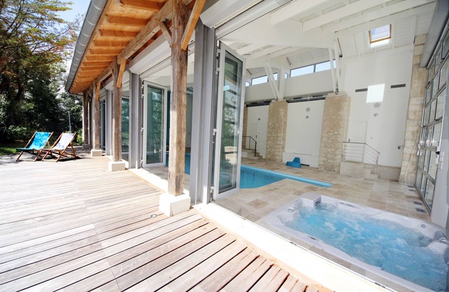 Beautiful stylish converted barn, indoor pool, hot tub, tennis and outdoor pool.