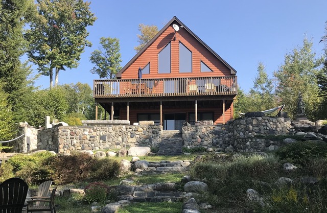 Beautiful year round lakefront home on crystal clear Great Moose Lake