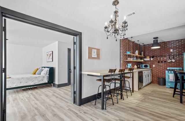 Beautifully renovated 1800 SF home where modern amenities meet classic style .