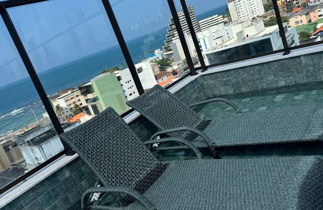 Bedroom and living room in Ondina, Salvador, Bahia, decorated